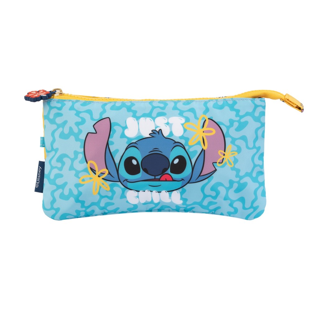 Grupo Erik Disney Lilo & Stitch - Stitch Tropical 3 Compartment Case Trousse - Multicolore